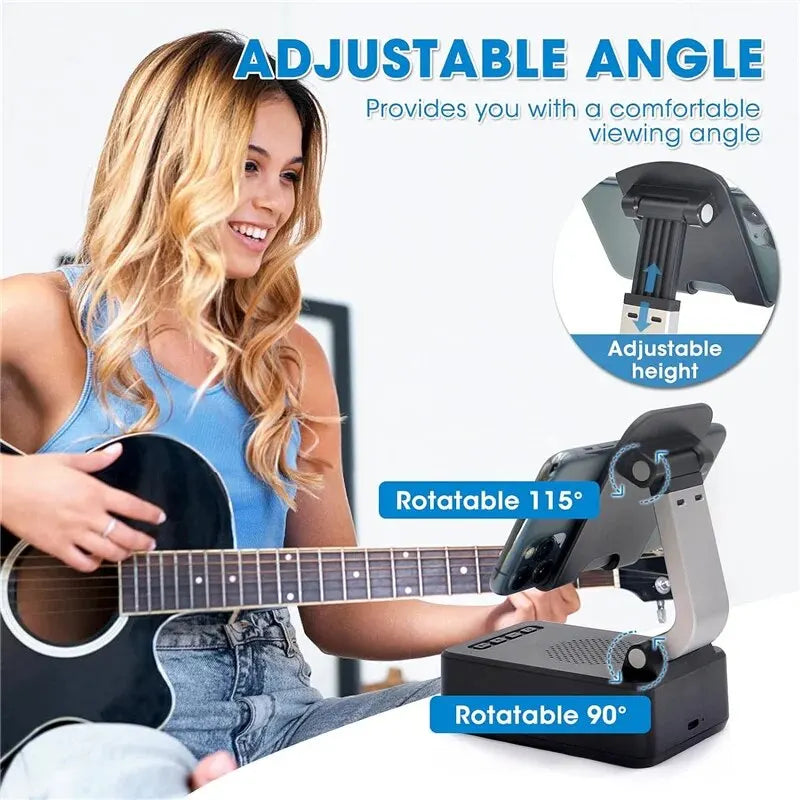 Bluetooth Speaker Phone Stand: HD Portable Wireless Holder