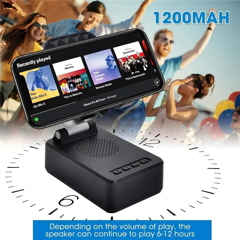 Bluetooth Speaker Phone Stand: HD Portable Wireless Holder