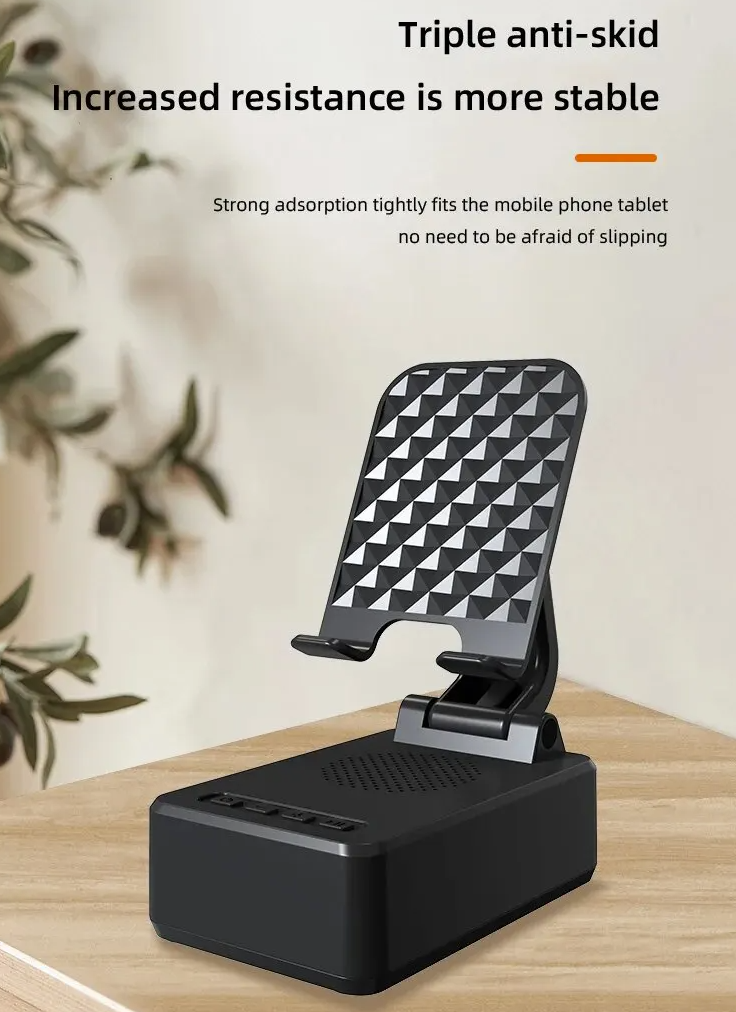 Bluetooth Speaker Phone Stand: HD Portable Wireless Holder