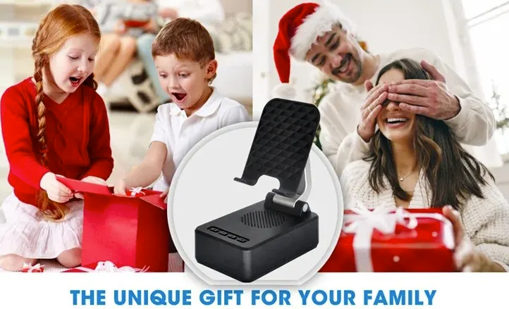 Bluetooth Speaker Phone Stand: HD Portable Wireless Holder