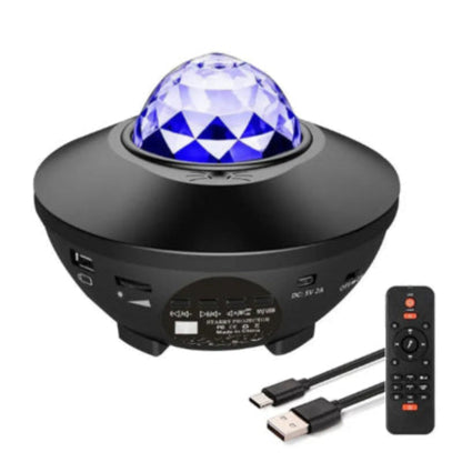 Starry Galaxy Projector Night Light with Music Speaker