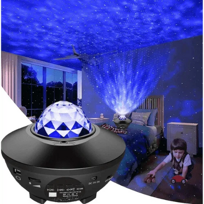 Starry Galaxy Projector Night Light with Music Speaker